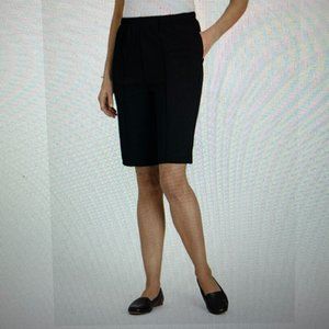 NO IRON Creased Shorts/ NEW Black